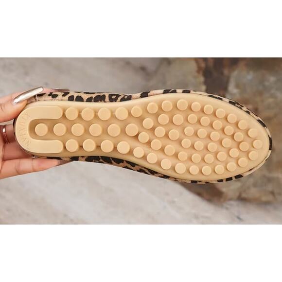 NIB XIUXIAN Leopard Print Casual Canvas Slip-On Loafers, sz 40 - Picture 3 of 10